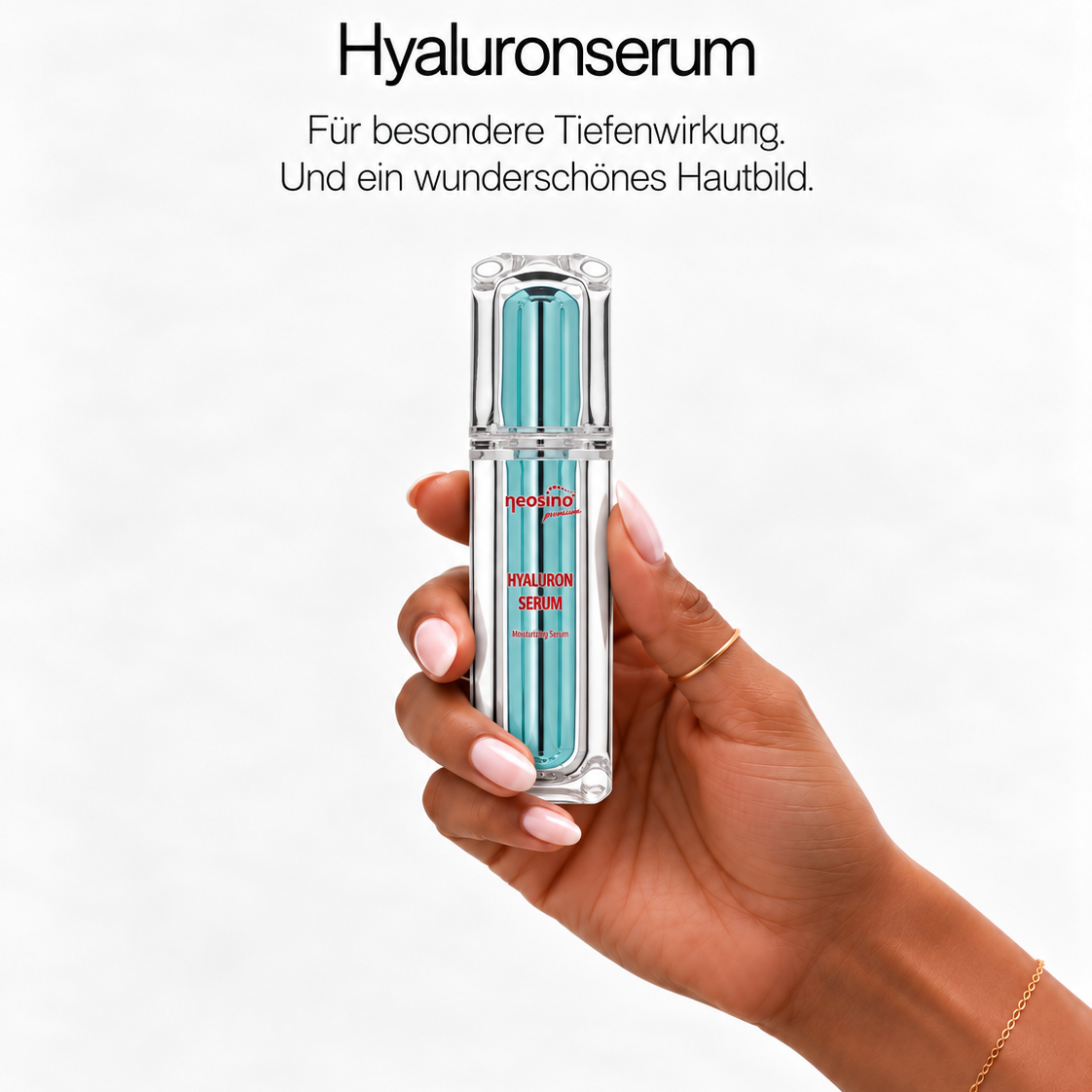Hyaluronserum
Für besondere Tiefenwirkung.
Und ein wunderschönes Hautbild.