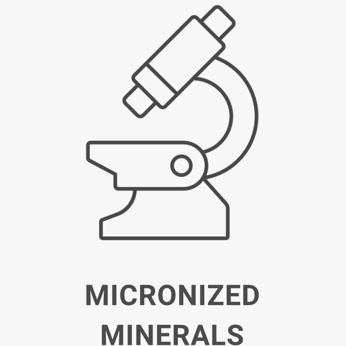 Icon für mikronisierte Mineralien